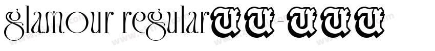glamour regular字体字体转换
